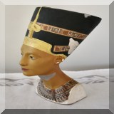 D90. Reproduction bust of Nefertiti Some areas of missing paint. 8”h - $12 